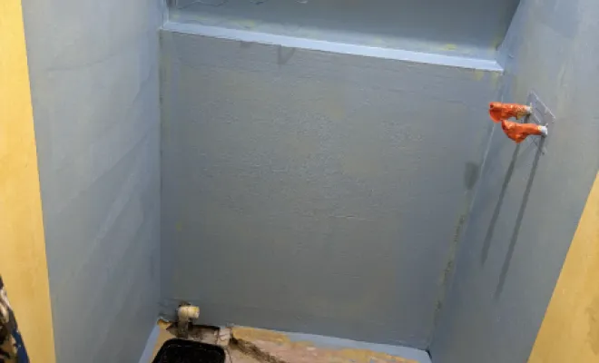 AVANT// SDB AVEC NICHE ENCASTRER 